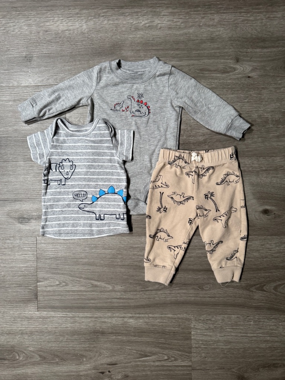 Carters Bodysuit/Tee/Pants Matching Bundle